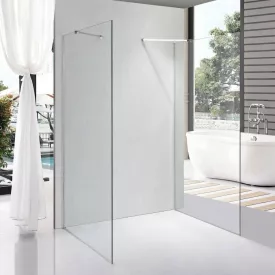   Stuxi Milano Gate falsíkra szerelhető, két oldalfalas walk-in zuhanyfal, 70x70 cm, 8 mm vastag vízlepergető biztonsági üveggel, helytakarékos sarokmerevítőkkel