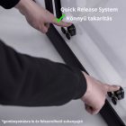 Stuxi Sydney Black 120 cm széles két tolóajtós zuhanyajtó 6 mm vastag vízlepergető biztonsági üveggel, fekete elemekkel, 200 cm magas