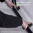 Stuxi Sydney Black toló zuhanyajtó 6 mm vastag vízlepergető biztonsági üveggel, fekete elemekkel, 200 cm magas, több méretben