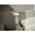 Stuxi Genova 90x90 cm íves két tolóajtós fehér hátfalas zuhanykabin 5 mm üveggel zuhanytálcával és csapteleppel