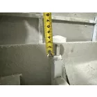 Stuxi Genova 90x90 cm íves két tolóajtós fehér hátfalas zuhanykabin 5 mm üveggel zuhanytálcával és csapteleppel