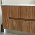 Trent 120 Fürdőszobabútor 1 medencés kerámia mosdóval tükörrel 60x120 cm sunset tölgy