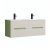 Trent 120 alsó fürdőszobabútor kerámia mosdóval (4 fiókos) világoszöld-fehér