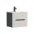 Trent 60 alsó fürdőszobabútor kerámia mosdóval (2 fiókos) antracit szürke-fehér