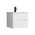 Trent 60 alsó fürdőszobabútor kerámia mosdóval 2 fiókos, fehér