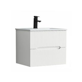   Trent 60 alsó fürdőszobabútor kerámia mosdóval 2 fiókos, fehér