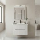 Trent 60 alsó fürdőszobabútor kerámia mosdóval 2 fiókos, fehér