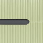 Trent Fürdőszobabútor 60 cm kerámia mosdóval (2 fiókos) tükörrel 60x80 cm antracit szürke-világoszöld