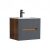 Trent 60 alsó fürdőszobabútor kerámia mosdóval (2 fiókos) sunset tölgy-antracit szürke