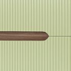 Trent 60 alsó fürdőszobabútor kerámia mosdóval (2 fiókos) sunset tölgy-világoszöld