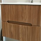 Trent 60 alsó fürdőszobabútor kerámia mosdóval 2 fiókos, sunset tölgy