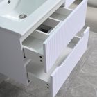 Trent Fürdőszobabútor 60 cm kerámia mosdóval (2 fiókos) tükörrel 60x80 cm fehér