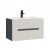 Trent 80 alsó fürdőszobabútor kerámia mosdóval (2 fiókos) antracit szürke-fehér