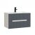Trent 80 alsó fürdőszobabútor kerámia mosdóval (2 fiókos) fehér-antracit szürke