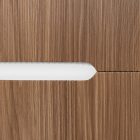 Trent 80 alsó fürdőszobabútor kerámia mosdóval (2 fiókos) fehér-sunset tölgy