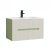 Trent 80 alsó fürdőszobabútor kerámia mosdóval (2 fiókos) világoszöld-fehér