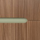 Trent 80 alsó fürdőszobabútor kerámia mosdóval (2 fiókos) zöld-sunset tölgy