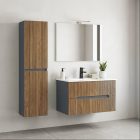 Trent függesztett oldal szekrény antracit szürke-sunset tölgy