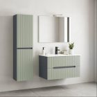 Trent függesztett oldal szekrény antracit szürke-zöld