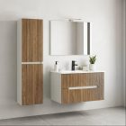 Trent függesztett oldal szekrény fehér-sunset tölgy