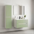 Trent függesztett oldal szekrény fehér-világoszöld