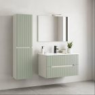 Trent függesztett oldal szekrény fehér-zöld