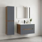 Trent függesztett oldal szekrény sunset tölgy-antracit szürke