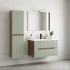 Trent függesztett oldal szekrény sunset tölgy-zöld