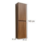 Trent függesztett oldal szekrény barna 35 cm