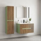 Trent függesztett oldal szekrény világoszöld-sunset tölgy