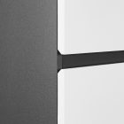 Vario Forte 35 függesztett oldal szekrény antracit-fehér