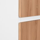 Vario Forte 35 függesztett oldal szekrény fehér-tölgy