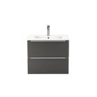 Vario Trim 60 alsó szekrény mosdóval fehér-antracit