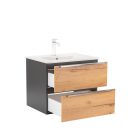 Vario Trim 60 alsó szekrény mosdóval antracit-tölgy