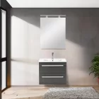 Vario Clam 60 komplett fürdőszoba bútor fehér-antracit