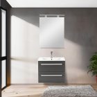 Vario Clam 60 alsó szekrény mosdóval fehér-antracit