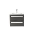 Vario Clam 60 alsó szekrény mosdóval fehér-antracit