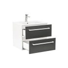 Vario Clam 60 alsó szekrény mosdóval fehér-antracit