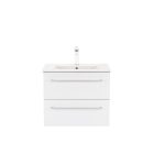 Vario Clam 60 alsó szekrény mosdóval antracit-fehér