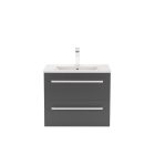Vario Clam 60 alsó szekrény mosdóval antracit-antracit