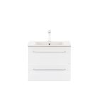 Vario Clam 60 alsó szekrény mosdóval tölgy-fehér