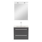 Vario Clam 60 komplett fürdőszoba bútor tölgy-antracit