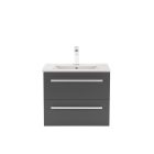 Vario Clam 60 alsó szekrény mosdóval tölgy-antracit