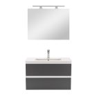 Vario Forte 80 komplett fürdőszoba bútor fehér-antracit