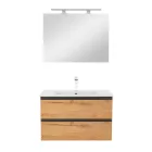 Vario Forte 80 komplett fürdőszoba bútor antracit-tölgy