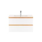 Vario Forte 80 alsó szekrény mosdóval tölgy-fehér