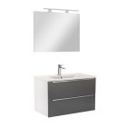 Vario Trim 80 komplett fürdőszoba bútor fehér-antracit