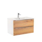 Vario Trim 80 alsó szekrény mosdóval fehér-tölgy