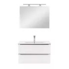 Vario Trim 80 komplett fürdőszoba bútor antracit-fehér