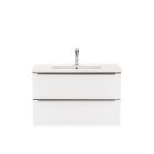 Vario Trim 80 alsó szekrény mosdóval antracit-fehér